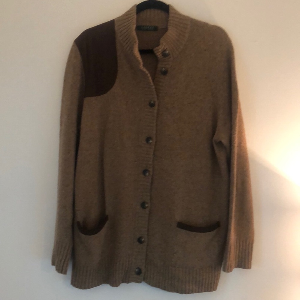 Lauren Ralph Lauren Sweater w/ Suede Detail